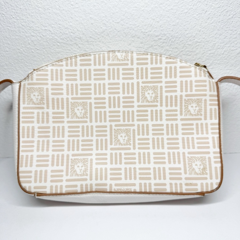 Anne Klein Lion Logo Double Zip Dome Crossbody - Picture 4 of 15